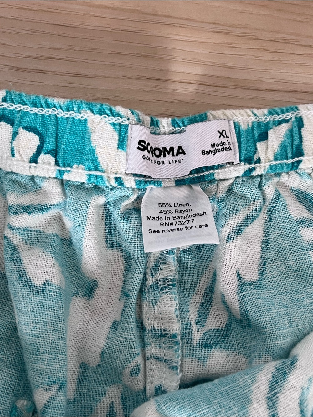 Sonoma goods for life cropped linen, easy pants XL - Picture 5 of 5